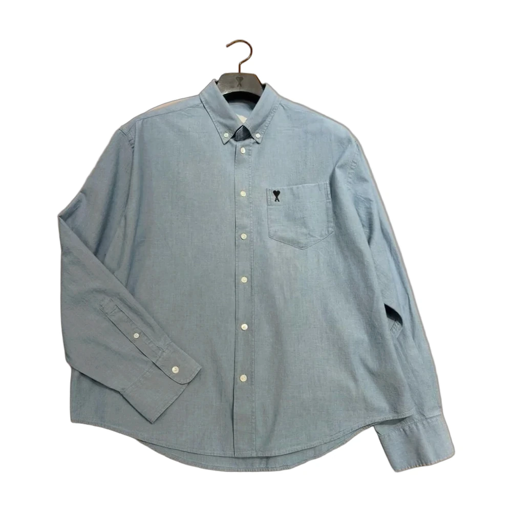 AMI Paris Ami de Coeur Chambray Shirt