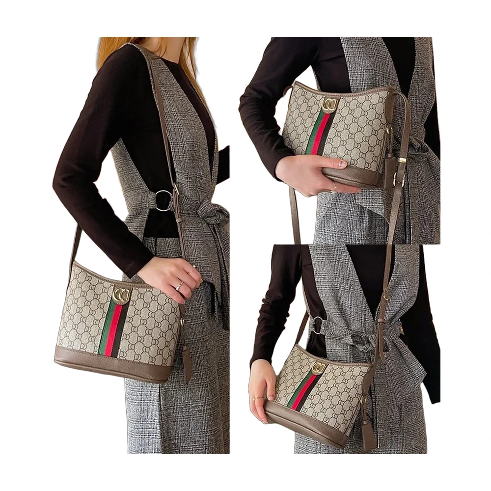Gucci Ophidia GG Small Bucket Bag Beige/Ebony