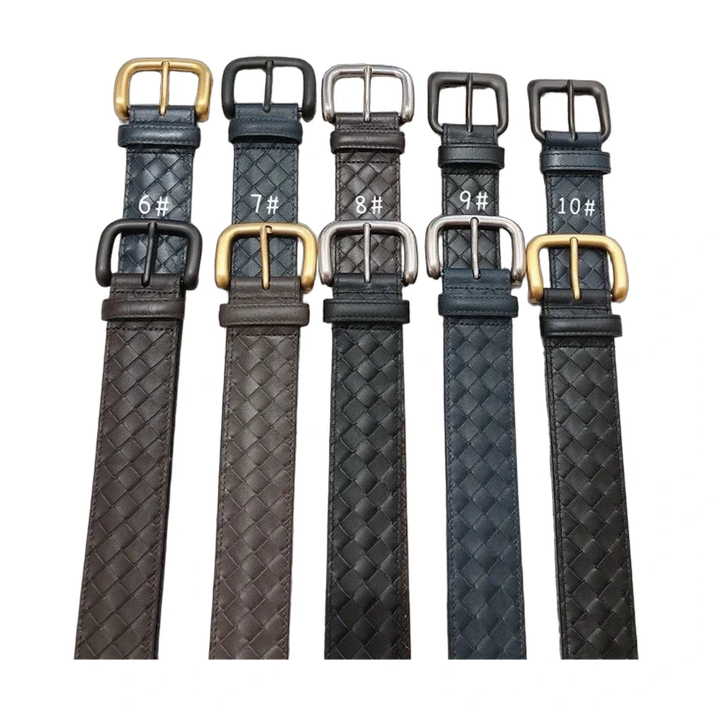 Bottega Veneta Intrecciato Woven Leather Belt