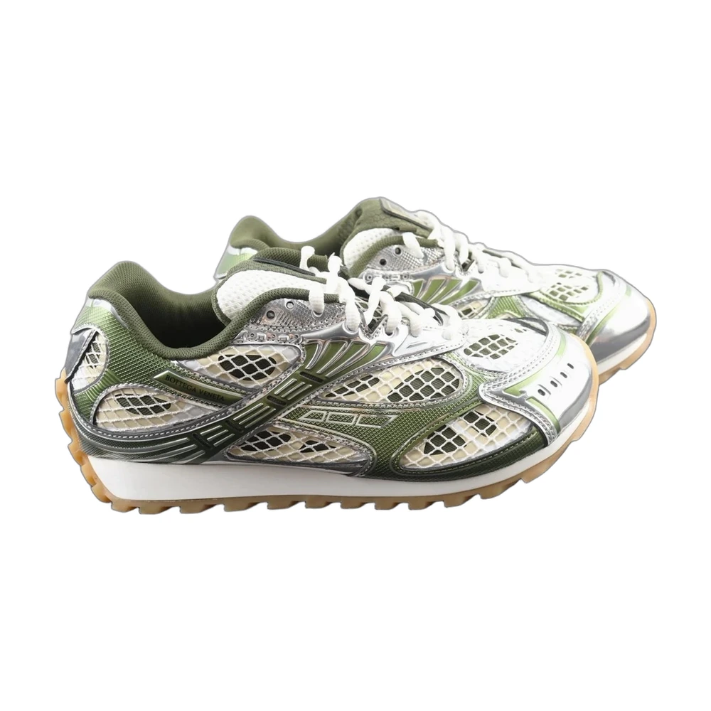 Green Silver Retro Running Sneaker