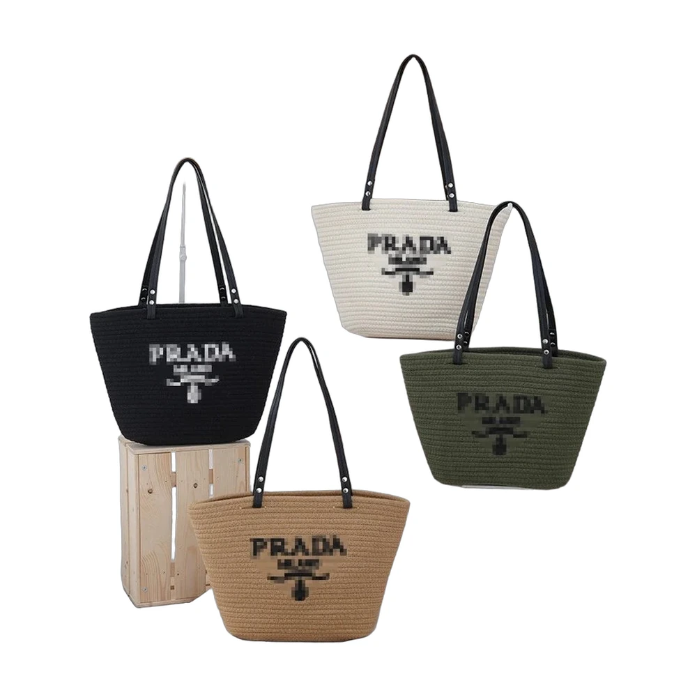 Prada Raffia Tote