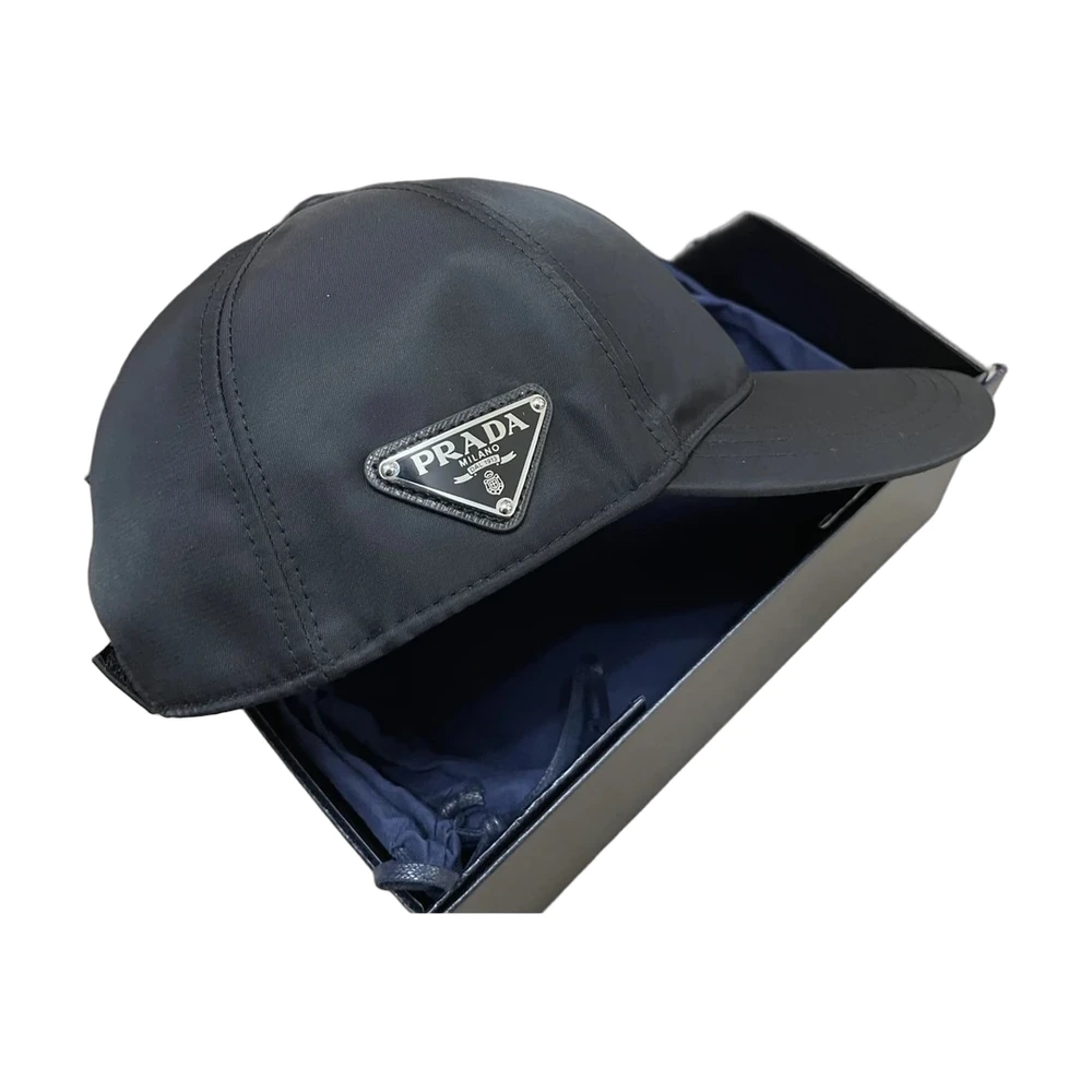 Prada Re-Nylon Logo Baseball Cap