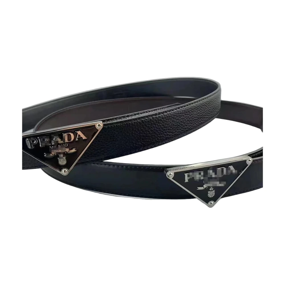 Prada Triangle Buckle Belt