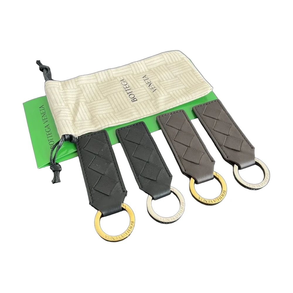 Bottega Veneta Intrecciato Leather Keychain