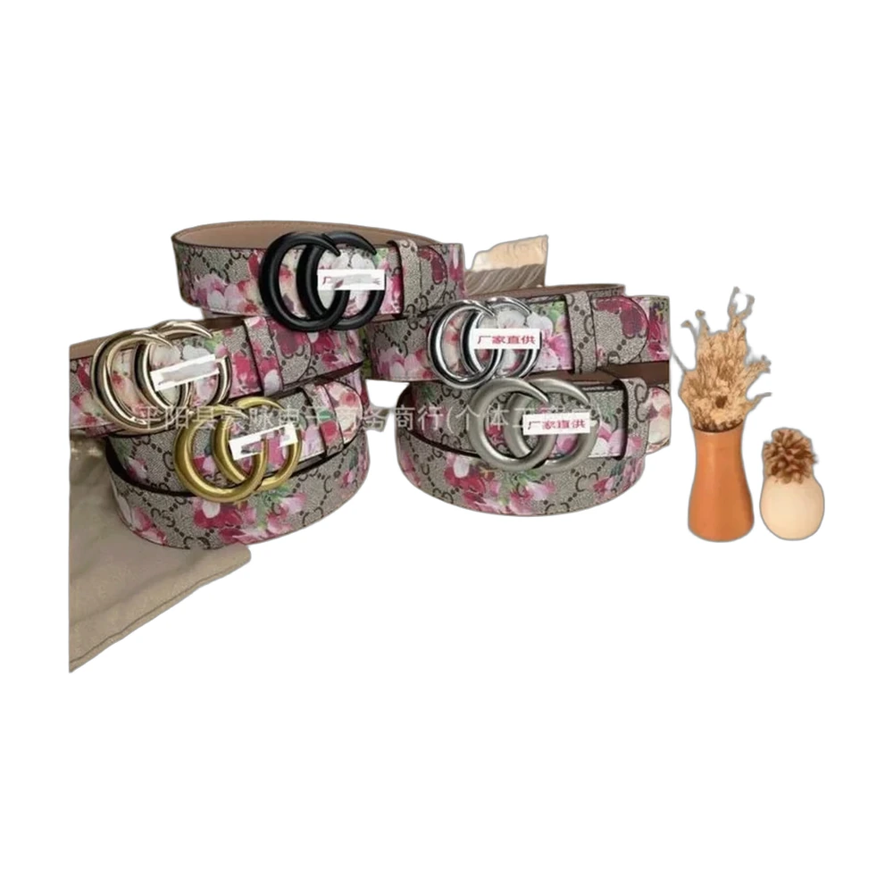 Gucci Gg Marmont Floral Belt