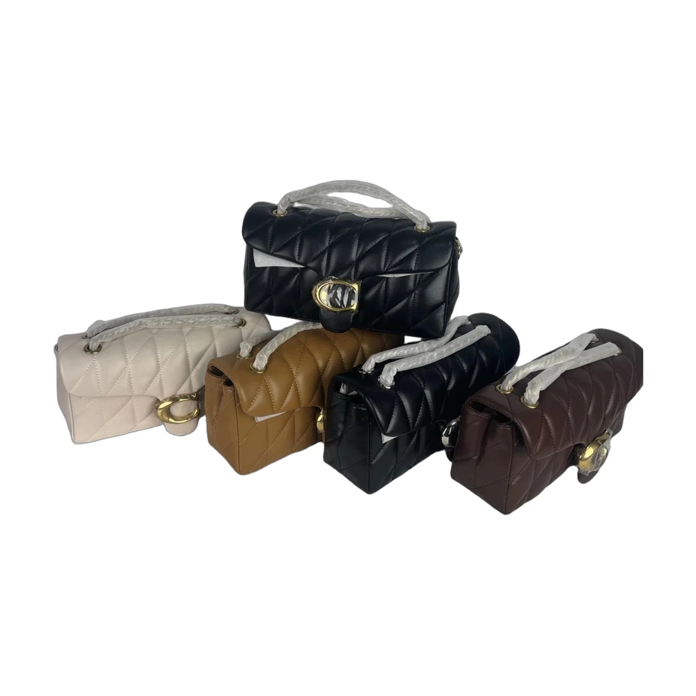 Quilted Chain Flap Shoulder Bag