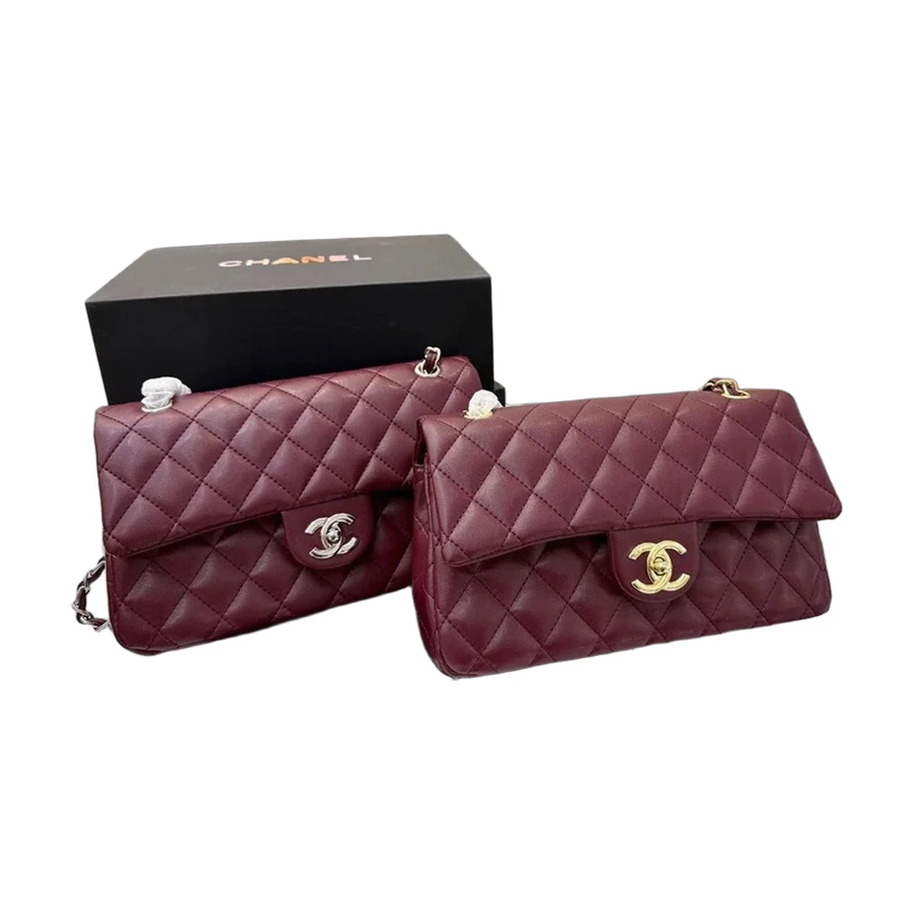 Chanel Classic Flap Bag Burgundy Caviar