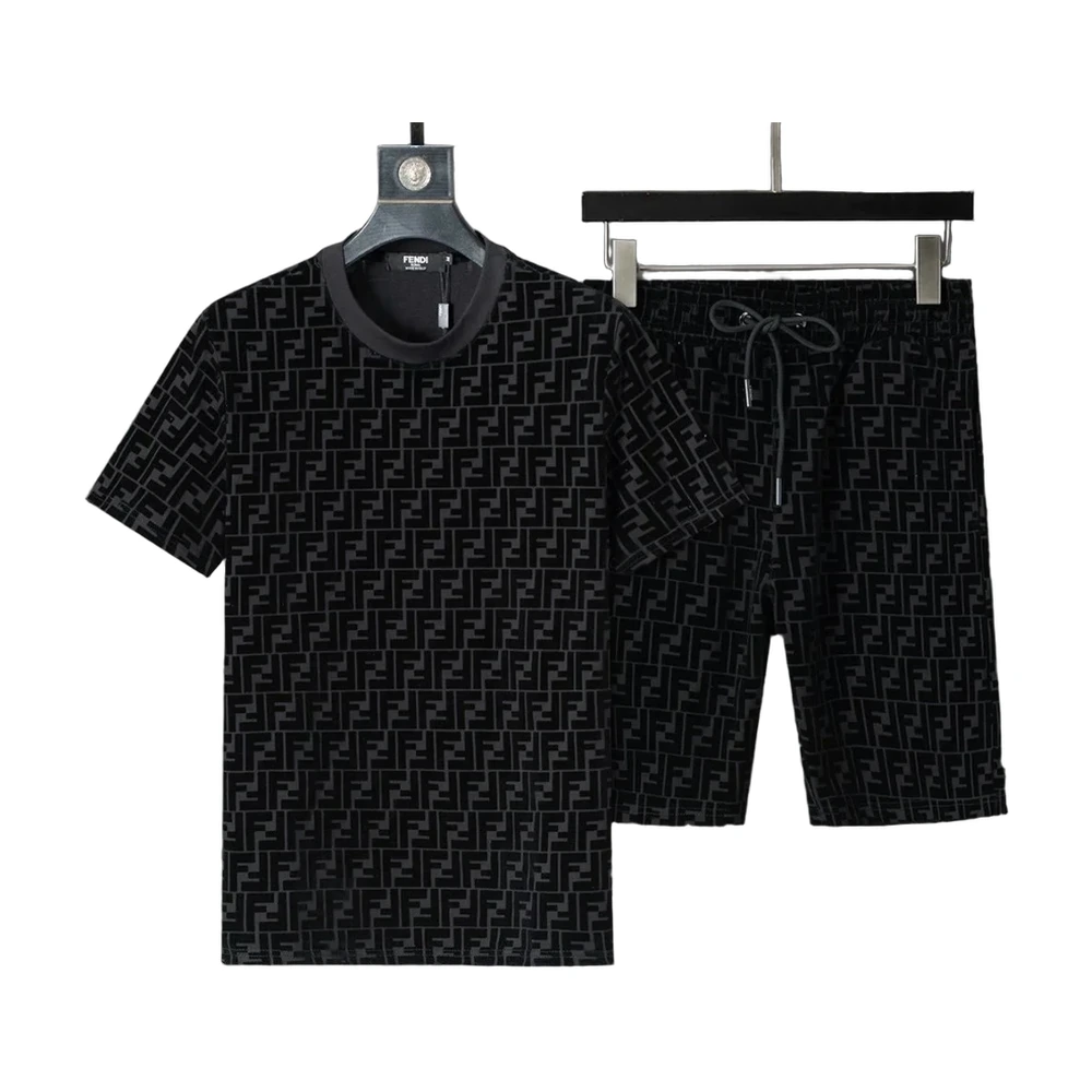 Fendi FF Monogram Tee + Shorts Set