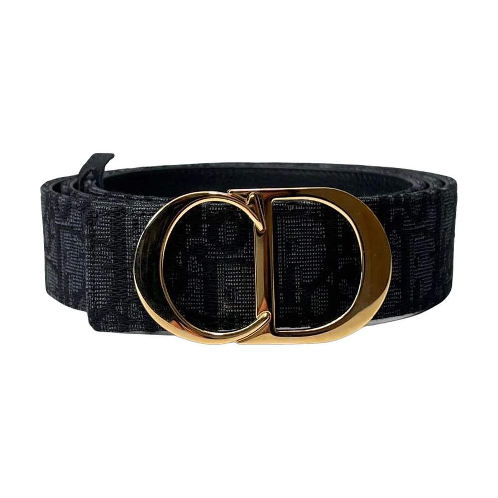 Dior CD Buckle Reversible Belt (Oblique & Leather)