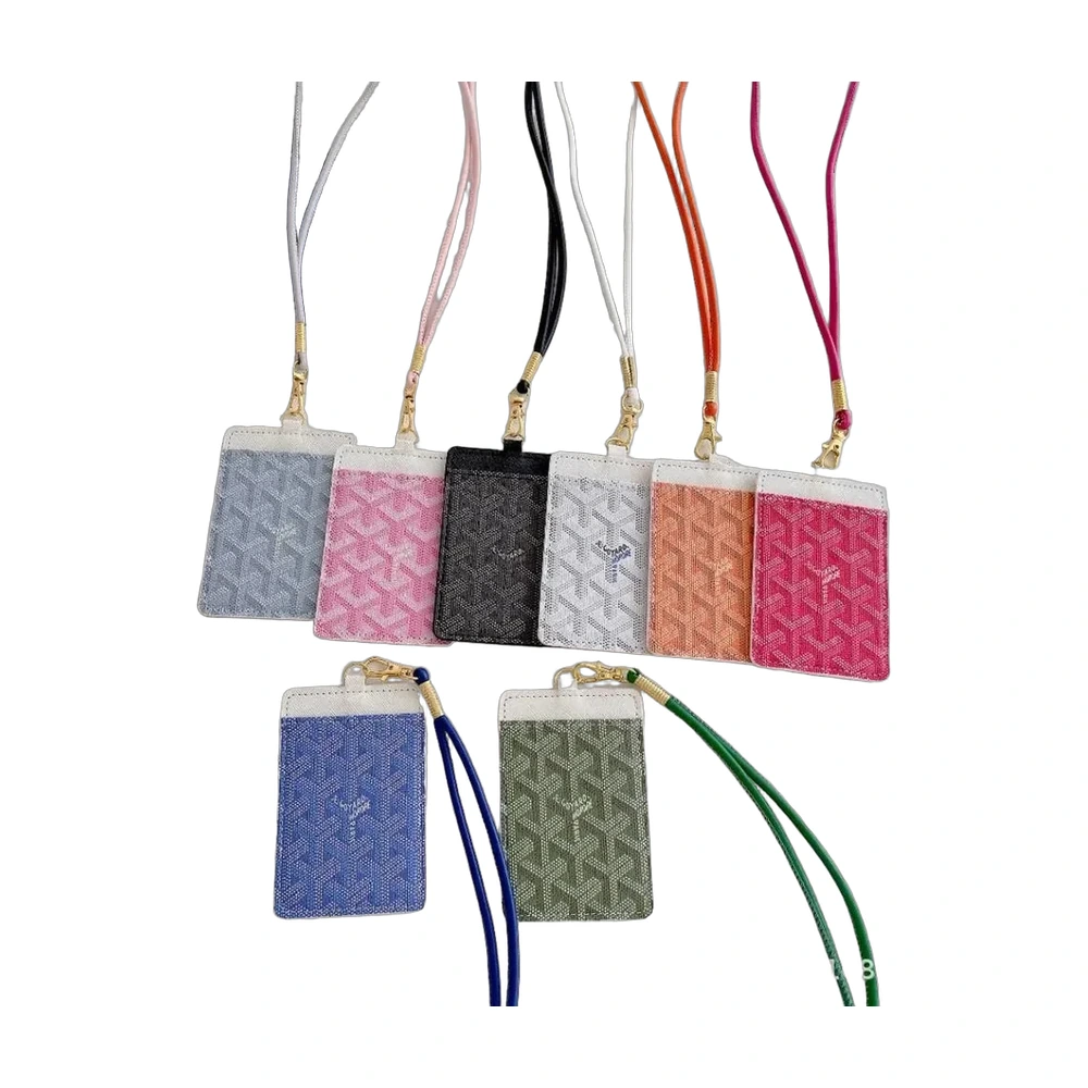 Goyardine Lanyard Card Holder