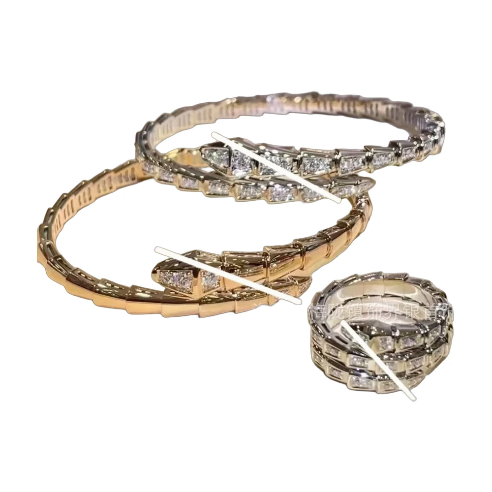 Bvlgari Serpenti Viper Bracelet Ring Set