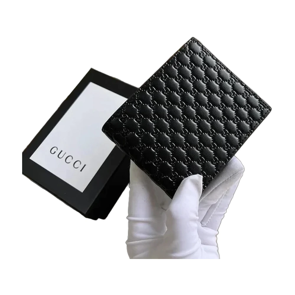 Gucci Microguccissima Bifold Wallet Black