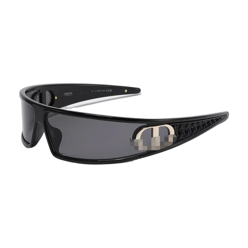 Dior CD M1U Wraparound Shield Sunglasses (Black)