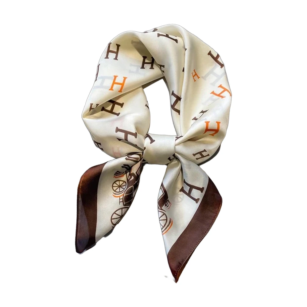 Hermes H Carriage Silk Scarf