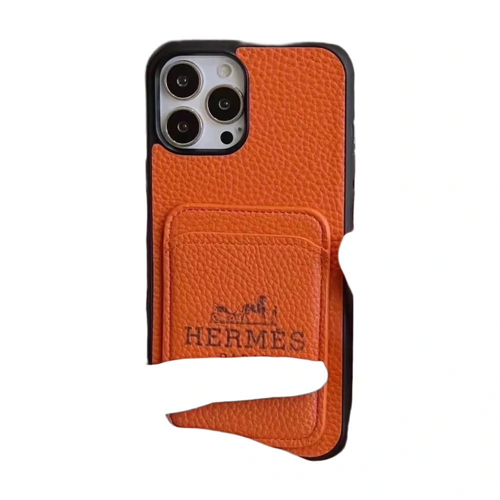 Hermes Leather Cardholder Iphone Case