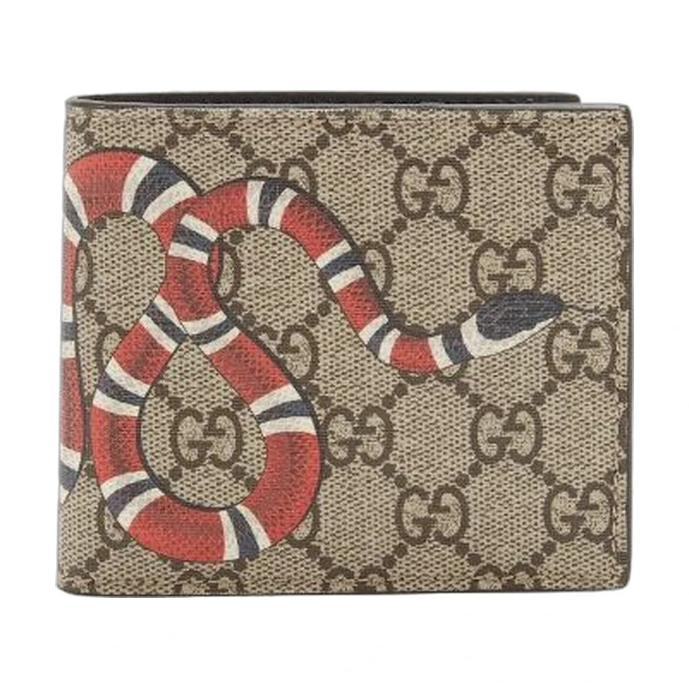 Gucci GG Supreme Animal Print Bi-Fold Wallet