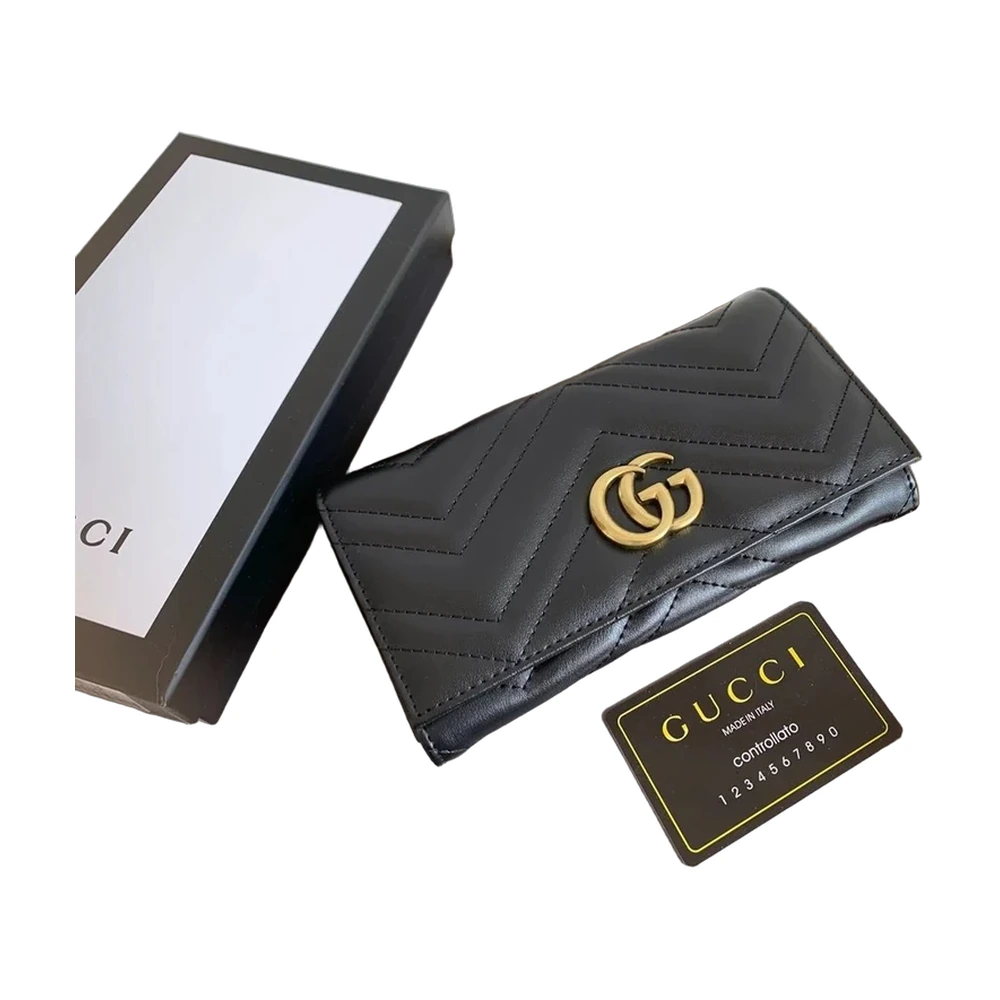 Gucci GG Marmont Continental Wallet Black