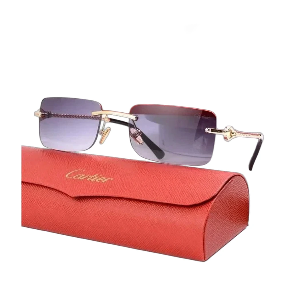 Cartier C Decor Rimless Sunglasses Gradient