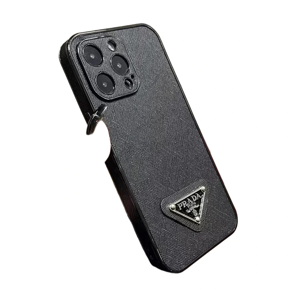 Prada Saffiano Triangle Iphone Case