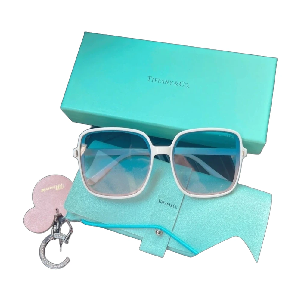 Tiffany & Co. Oversized Square Sunglasses White