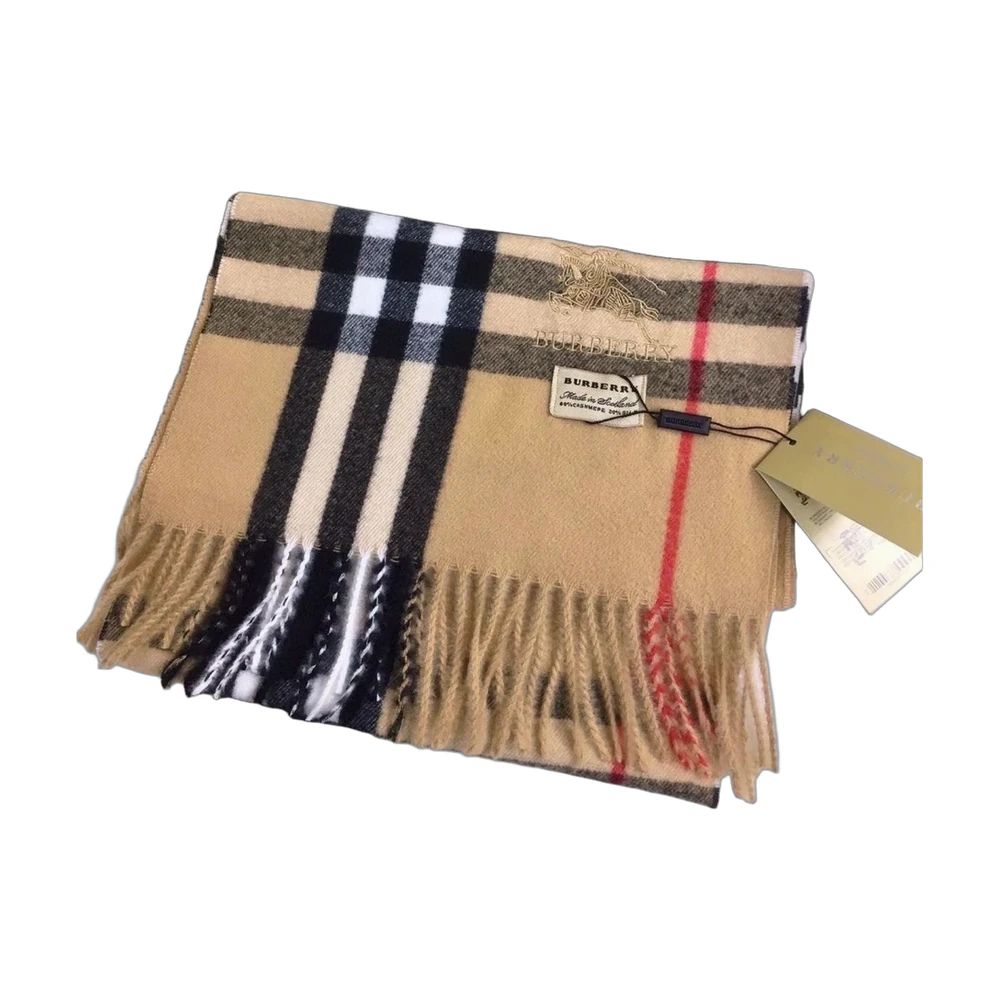 Burberry Giant Check Cashmere Scarf — Archive