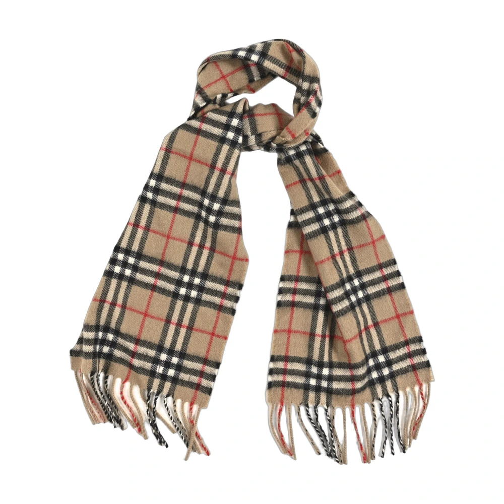 Burberry Vintage Check Fringe Scarf