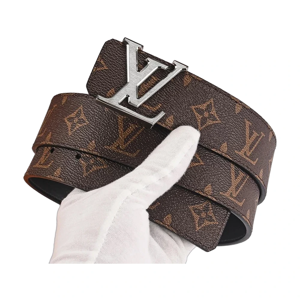 Louis Vuitton LV Initiales Belt (Brown Monogram / Silver)