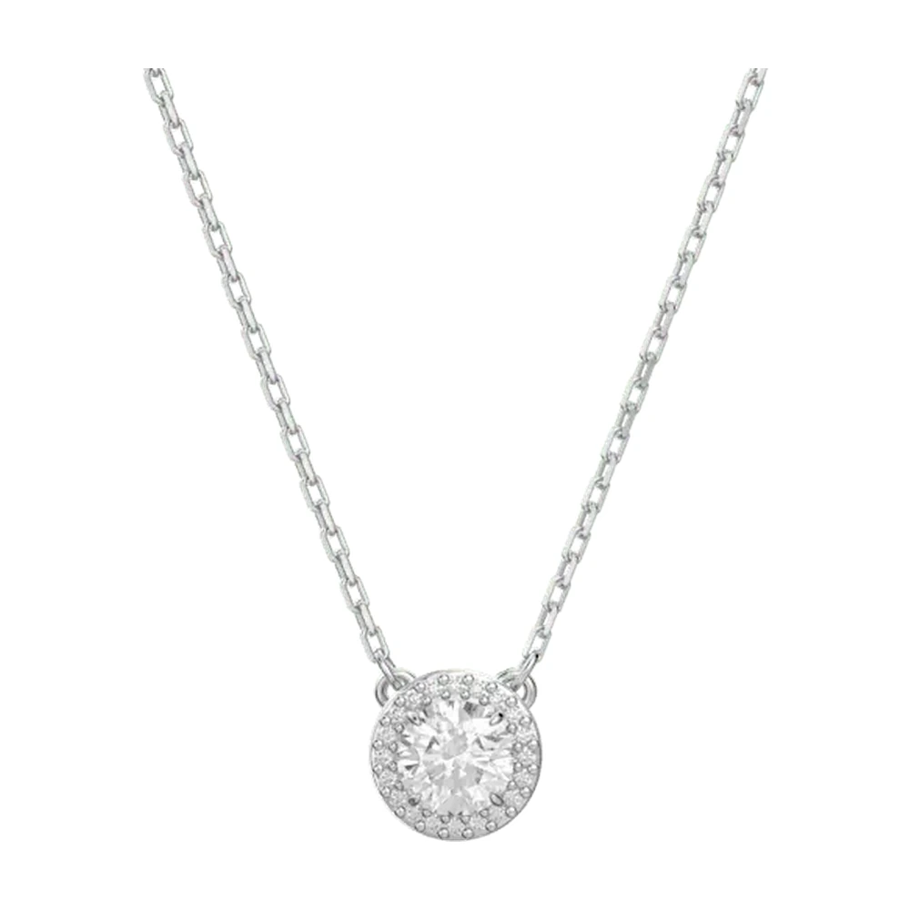 Swarovski Round Pavé Pendant Necklace