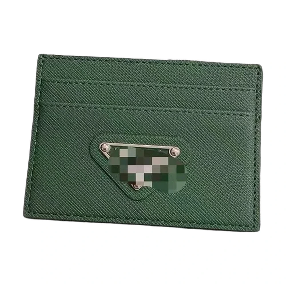 Prada Saffiano Triangle Card Holder