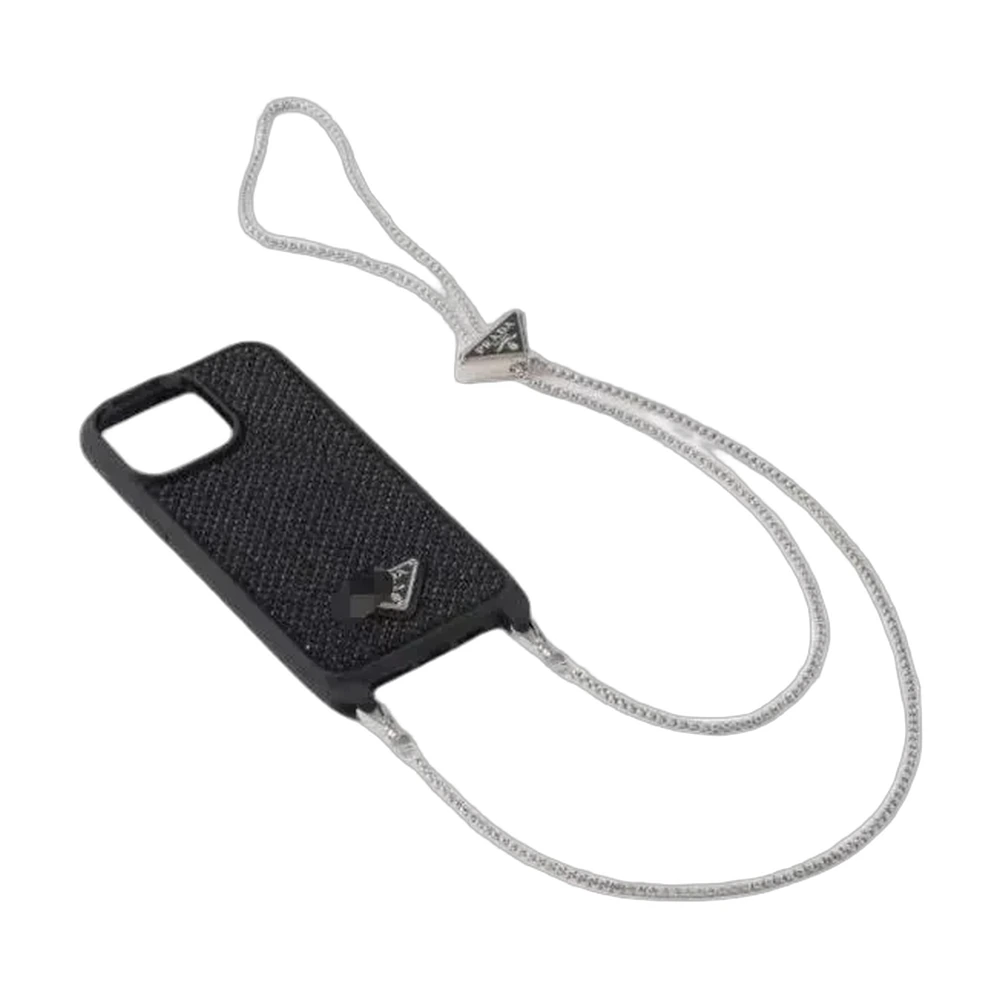 Prada Saffiano Crossbody Lanyard iPhone Case