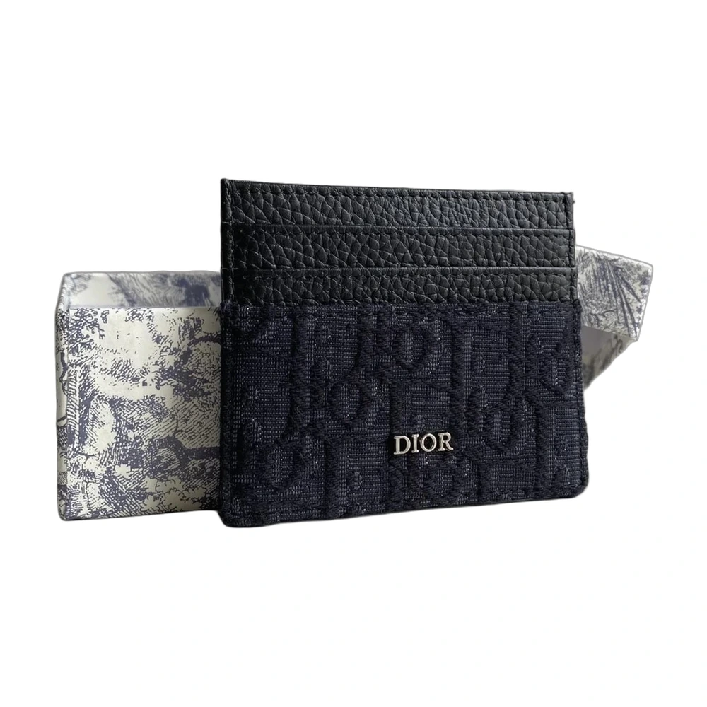 Dior Oblique Card Holder Navy