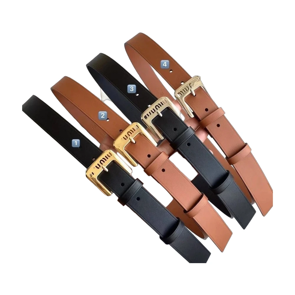 Miu Miu Logo Leather Belt