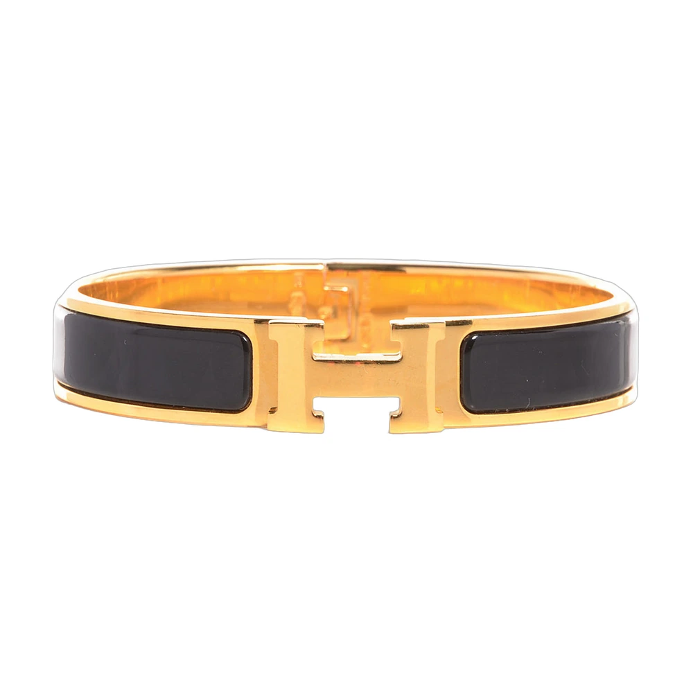 Hermès Clic H Bracelet Set — Black Multi-Hardware