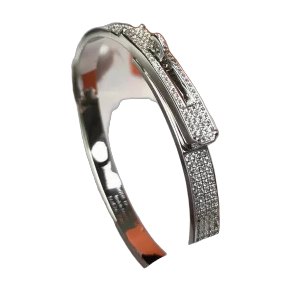 Hermes Kelly Pave Diamond Bracelet