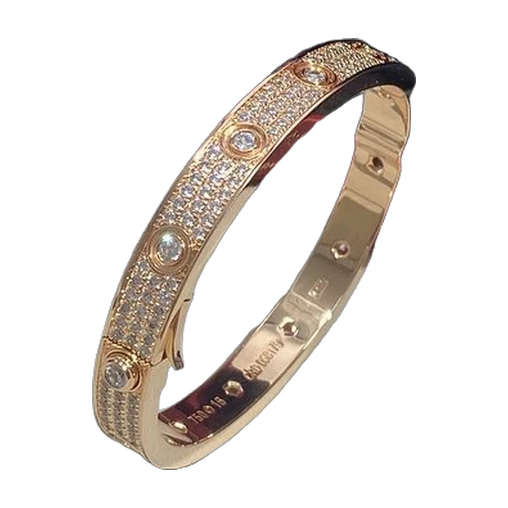 Cartier Juste un Clou Thin Nail Bangle Tri-Color Set