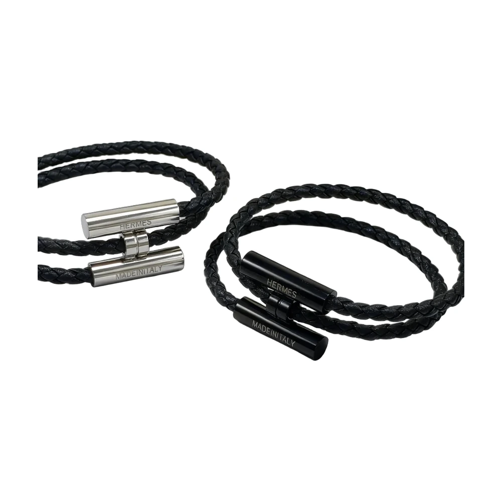 Hermes Braided Leather Bracelet