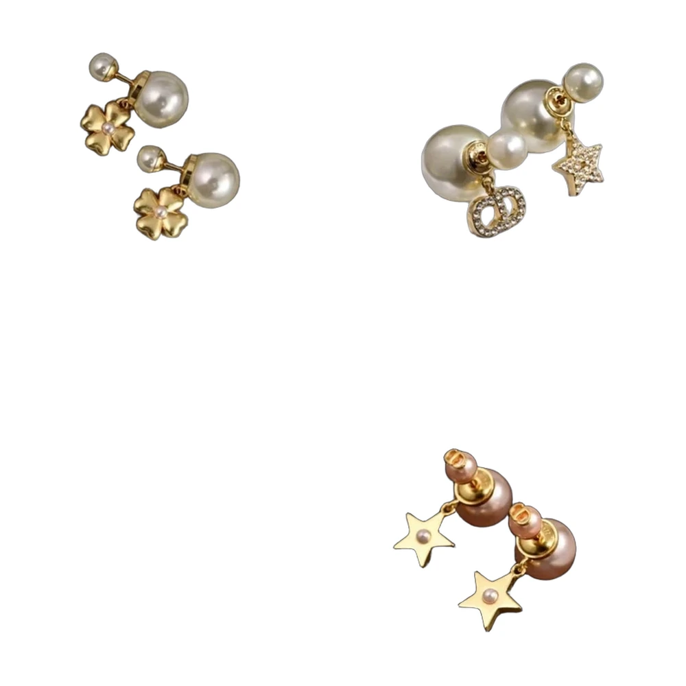 Dior Tribales Pearl Stud Earrings