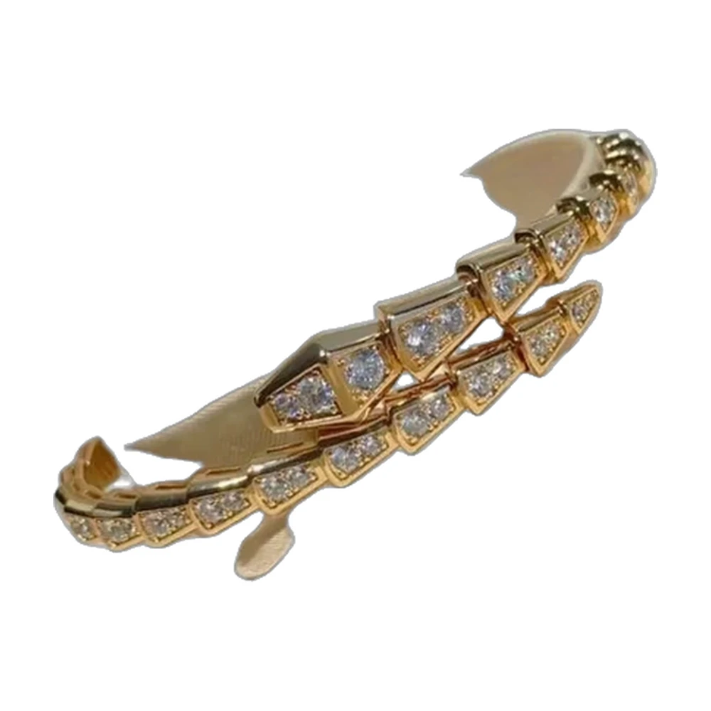 Bvlgari Serpenti Viper Pave Diamond Bracelet Set