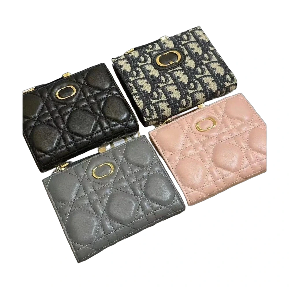 Dior Caro Cannage Quilted Bifold Wallet