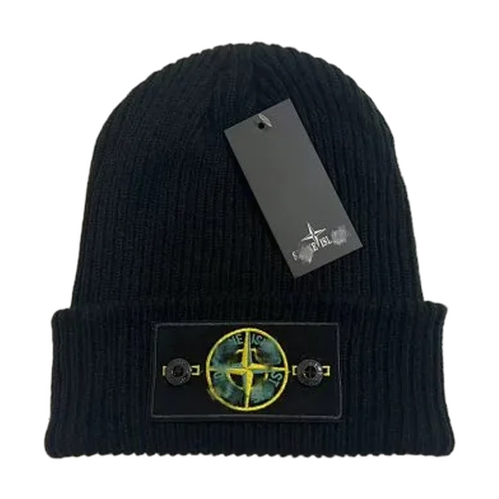 Stone Island Compass Badge Knit Beanie