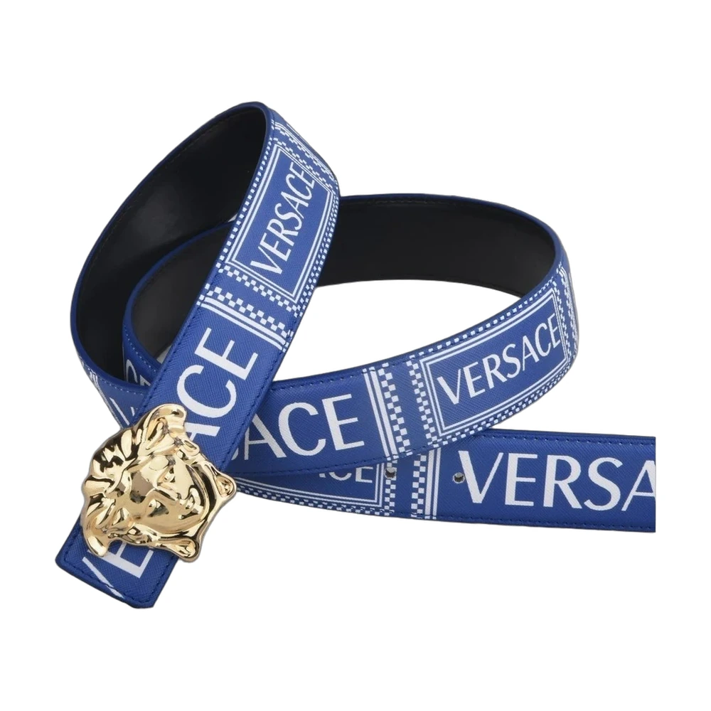 Versace Medusa Logo Print Belt