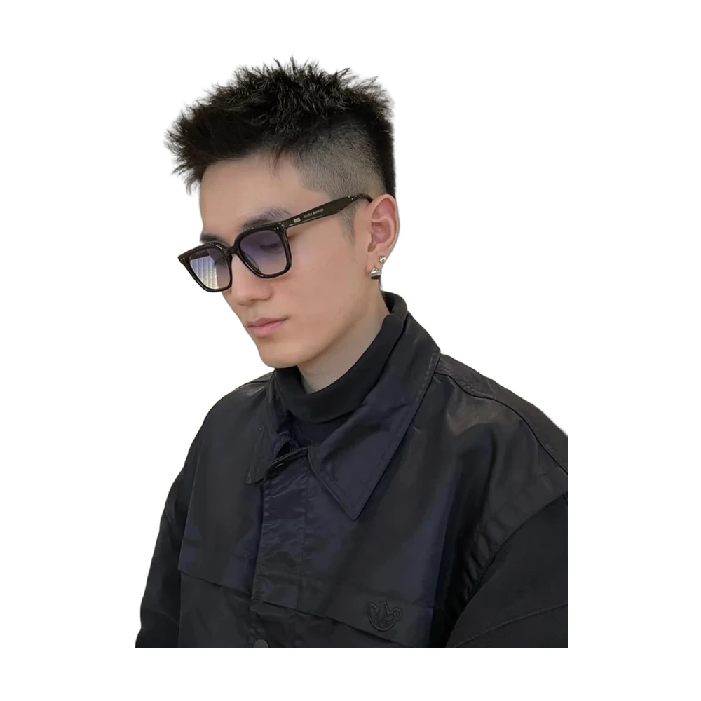 Black Square Acetate Sunglasses