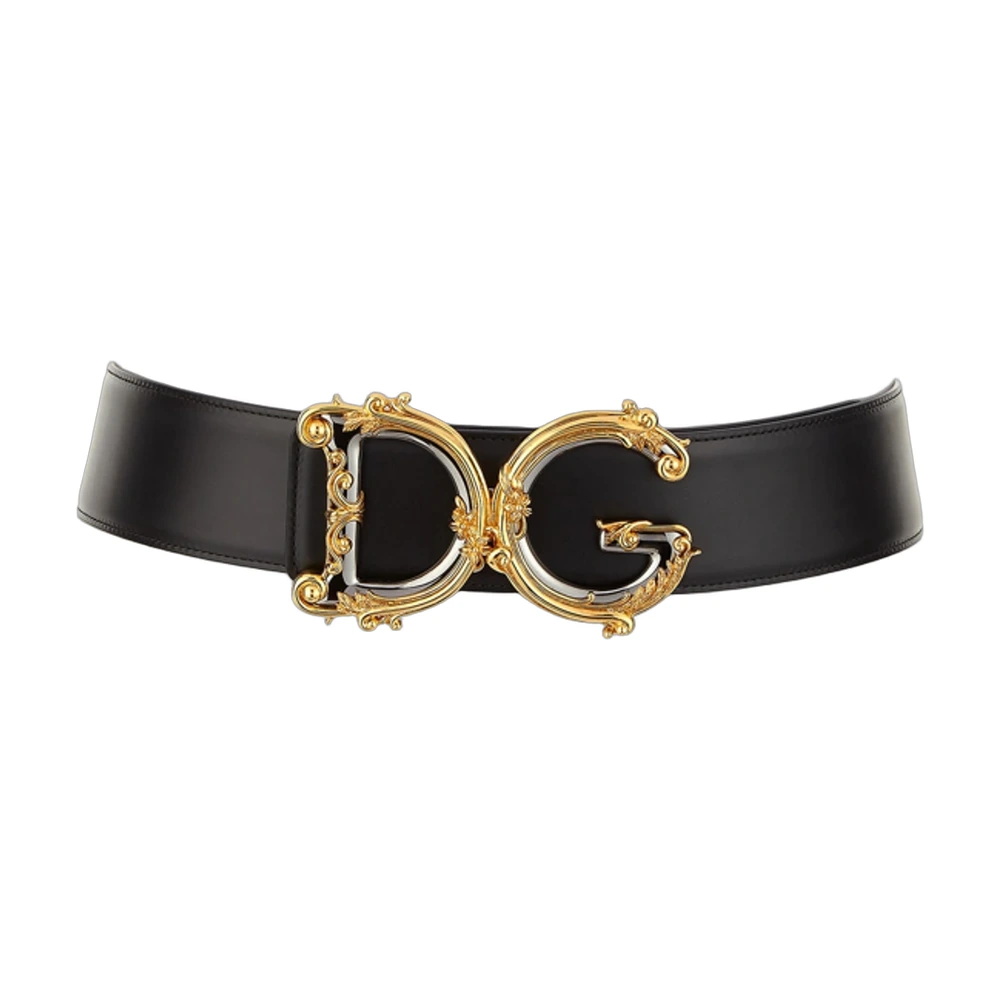 Dolce & Gabbana DG Baroque Leather Belt