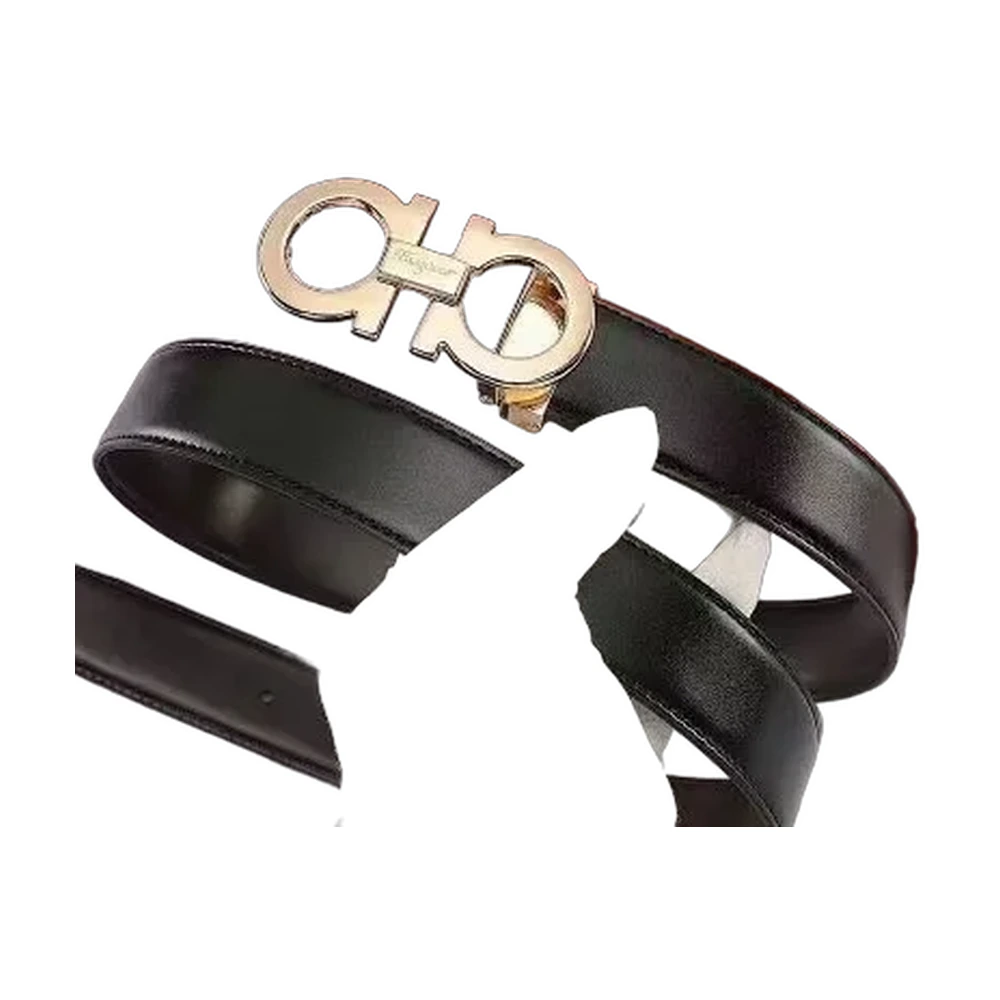 Salvatore Ferragamo Gancini Buckle Leather Belt