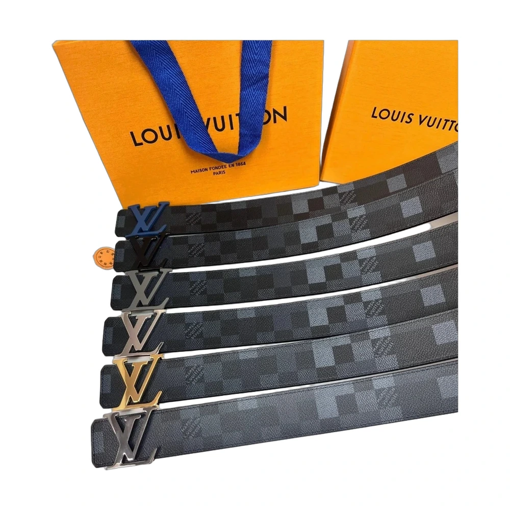 Louis Vuitton LV Initiales Belt Damier Graphite