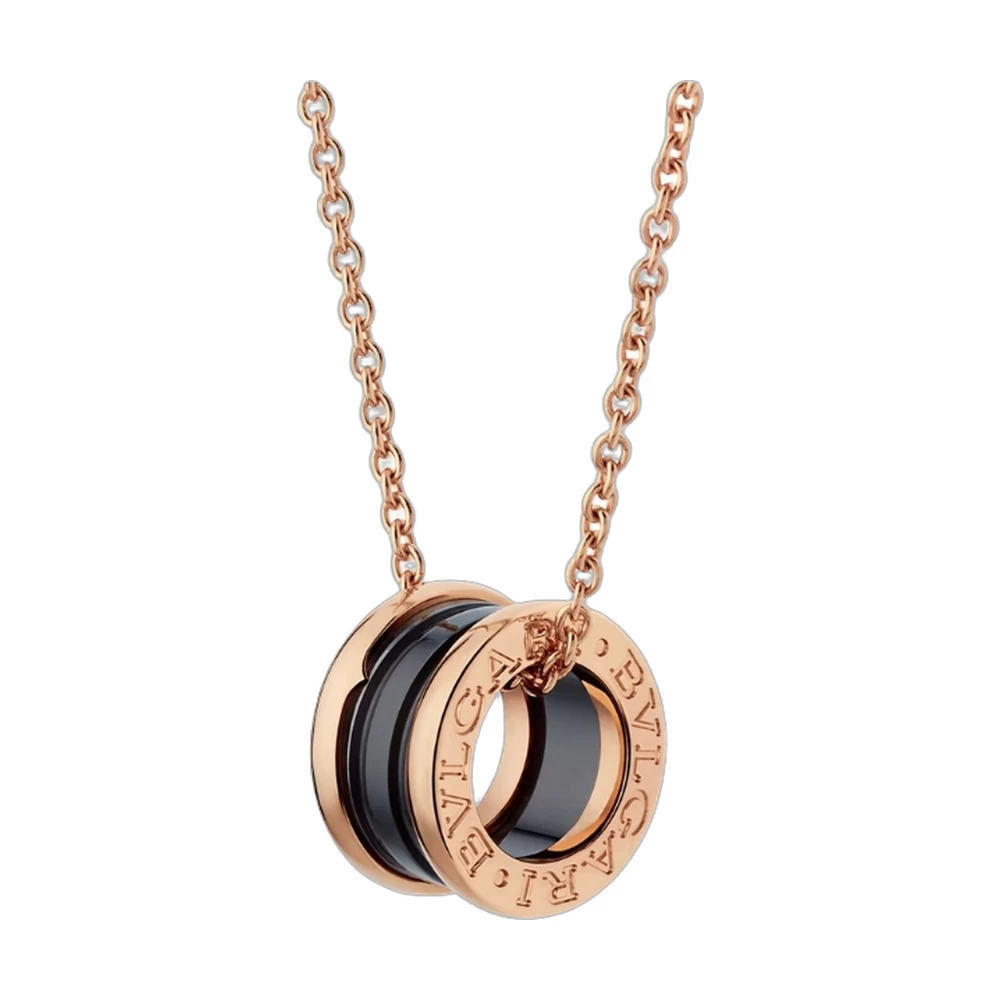 Bvlgari B.Zero1 Black Ceramic Pendant Necklace