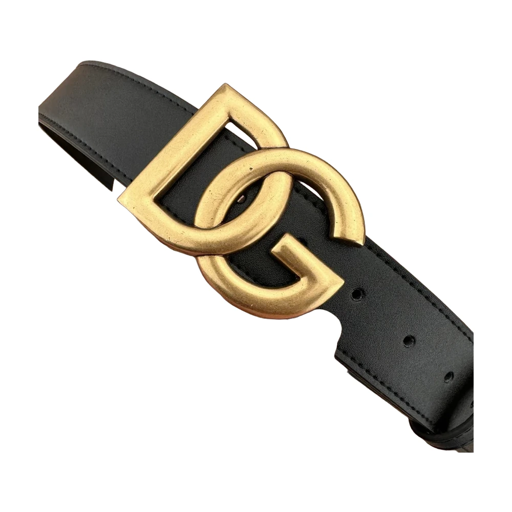 Dolce & Gabbana DG Logo Leather Belt