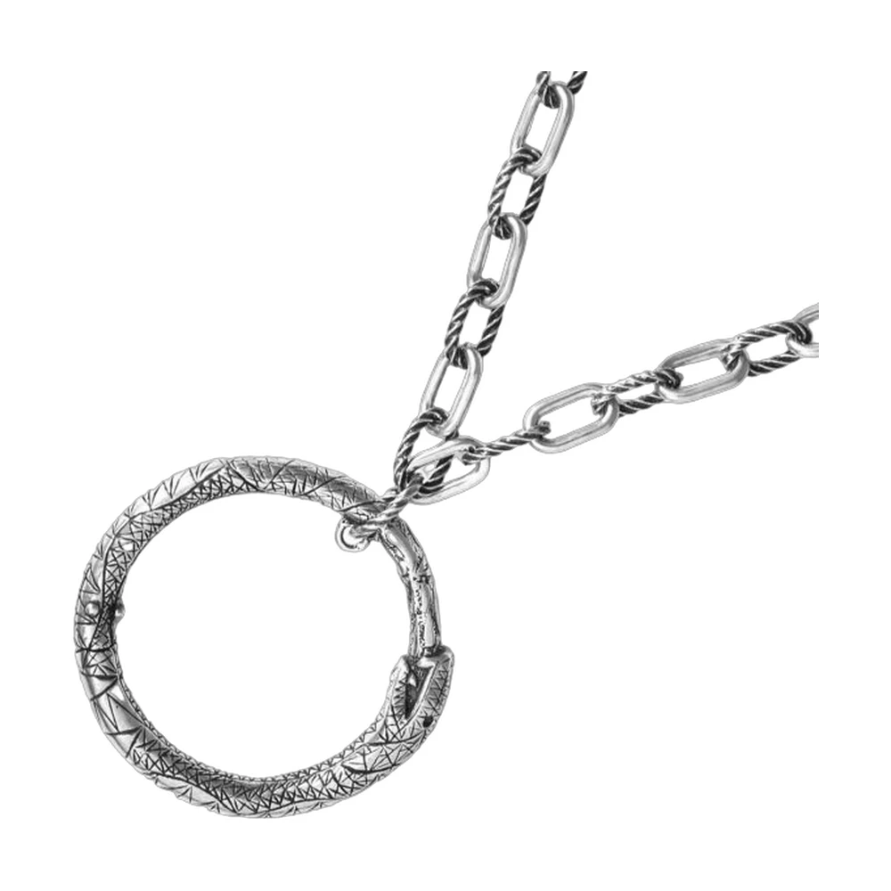 Gucci Ouroboros Snake Pendant Necklace