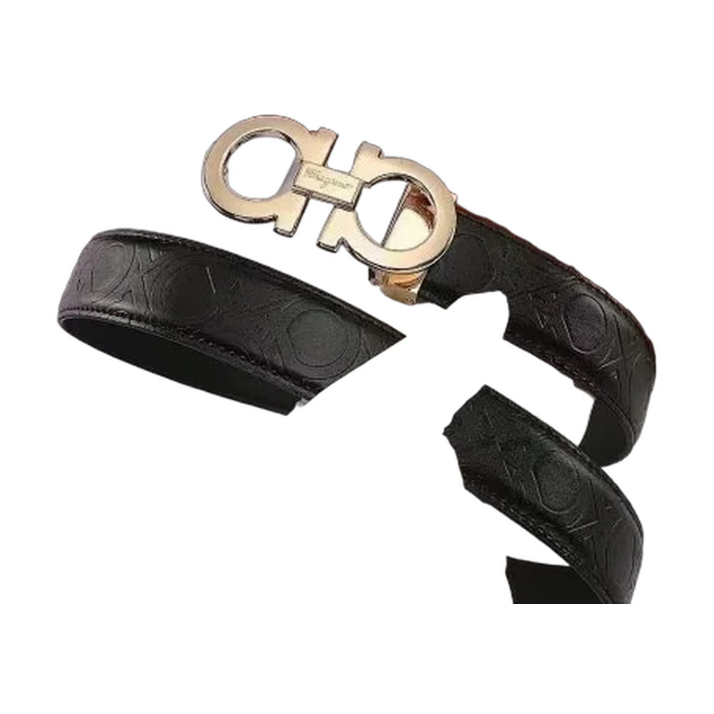 Salvatore Ferragamo Gancini Buckle Leather Belt