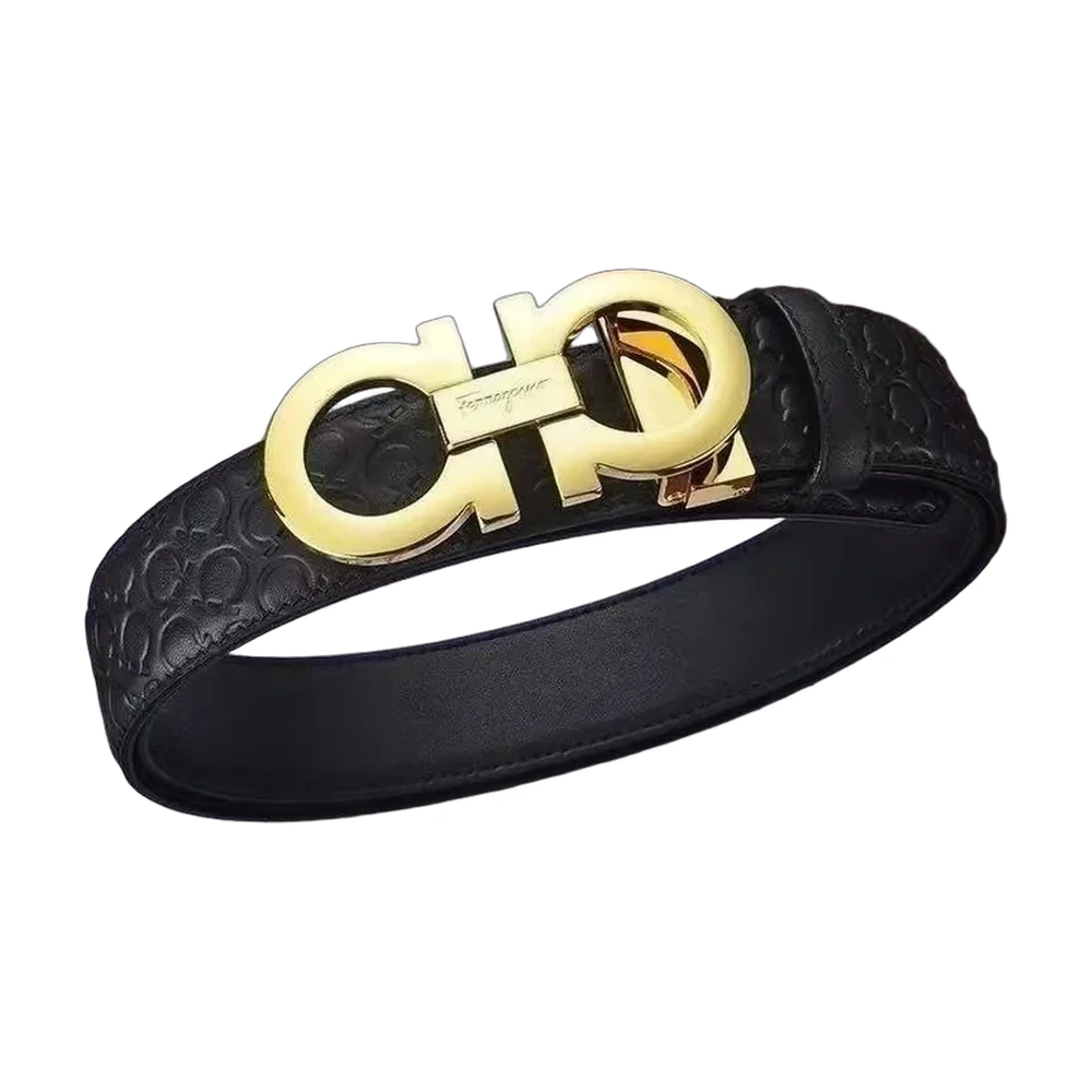 Salvatore Ferragamo Gancini Embossed Belt